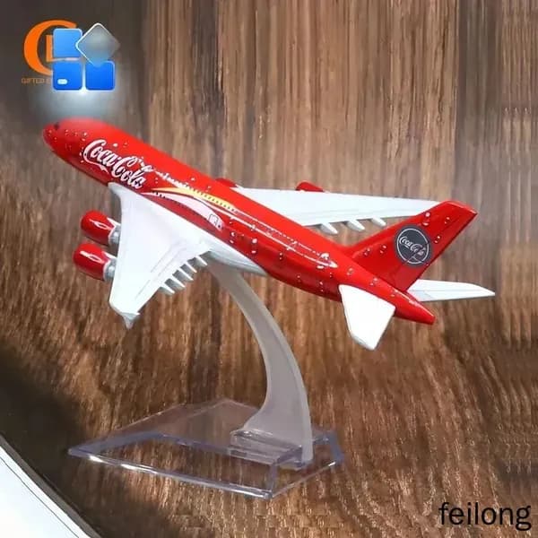 Коллекционная Модель Самолета Аэробус 380 Авиалиний COLA Cool - Металлическая Модель, Подарок Авиалюбителю