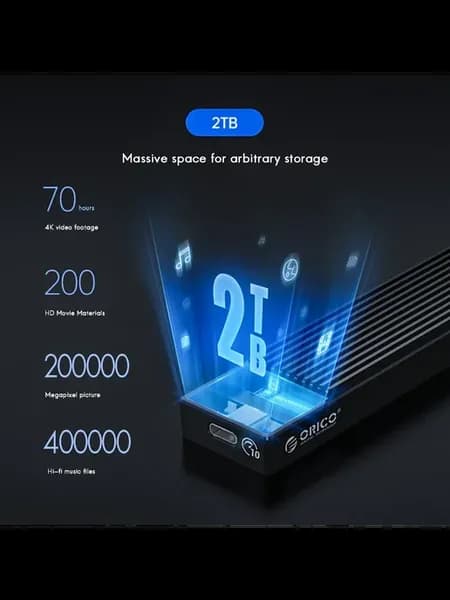 Корпус для SSD RISE ORICO M2PV-C3 USB3.1