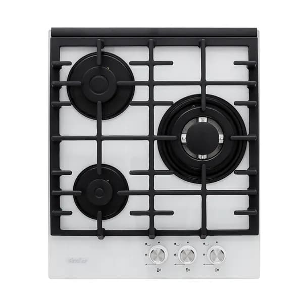 Газовая варочная панель Simfer H45L35W516, газконтроль, WOK конфорка