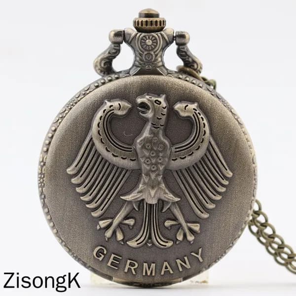 Карманные часы с орлом Replica Antique Flip (винтажные, в стиле ретро, подарок из Германии)