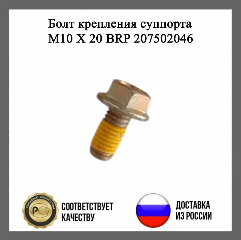 Болт крепления суппорта М10Х20 BRP 207502046
