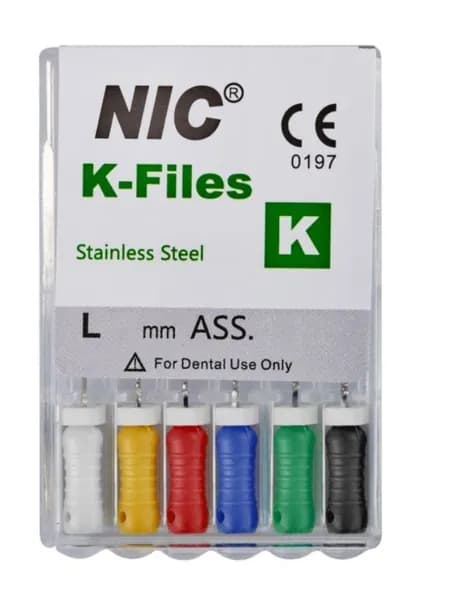 K-Files Nic Superline №010 28 мм, 6 шт., ручной каналорасширитель