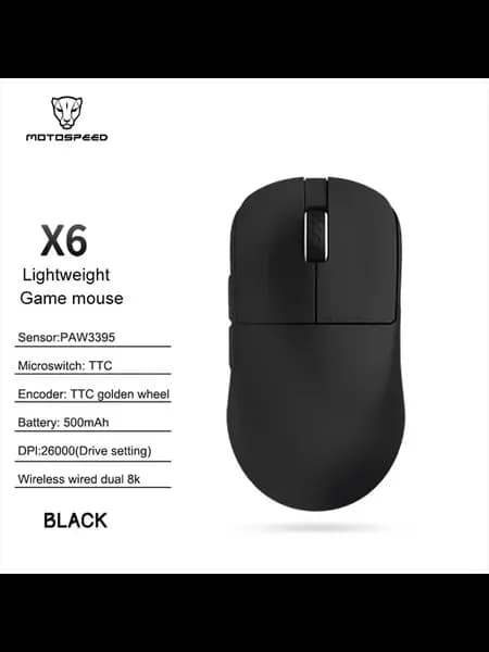 Беспроводная игровая мышь X6MAX 26000 DPI Черный