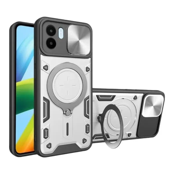 Противоударный чехол для Redmi A2 Plus / Poco C51 / Redmi a1 Plus / серебристый