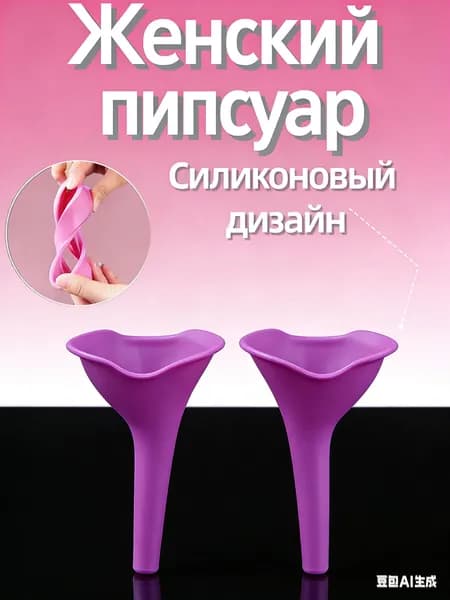 Дорожный мини туалет, силиконовая воронка для мочеиспускания стоя на открытом воздухе