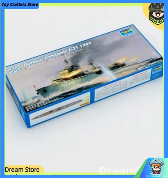 Trumpeter 1/700 05792 Немецкий Zerstorer Z-21 1940 г. сборная модель корабля