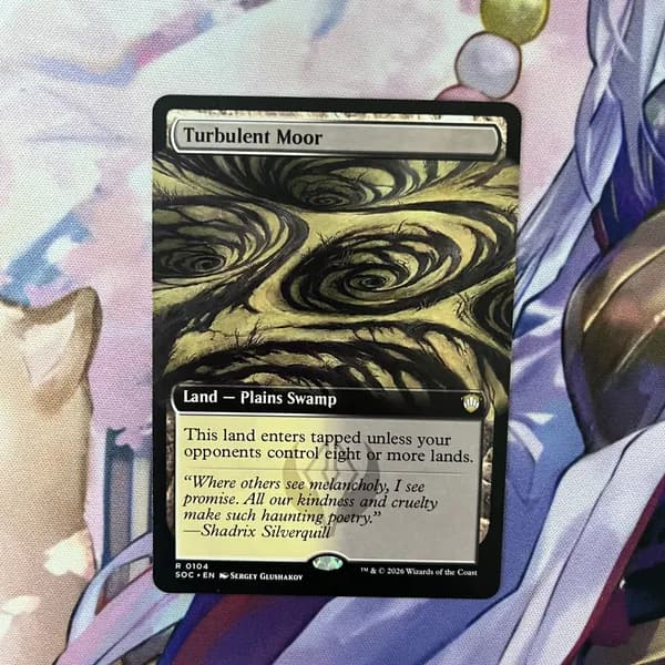 Кастомные прокси-карты высокого качества, MTG PROXY CARDS фойловые карты не, стандартный размер Turbulent Moor 104