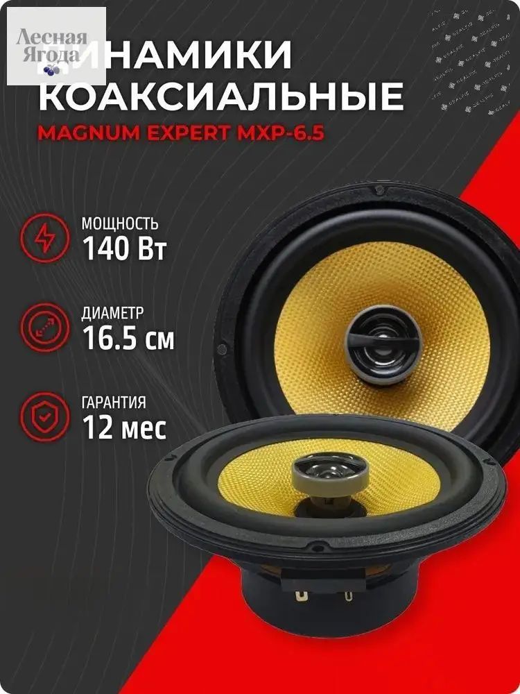 Колонки автомобильные, 16.5 см (6.5 дюйм.)