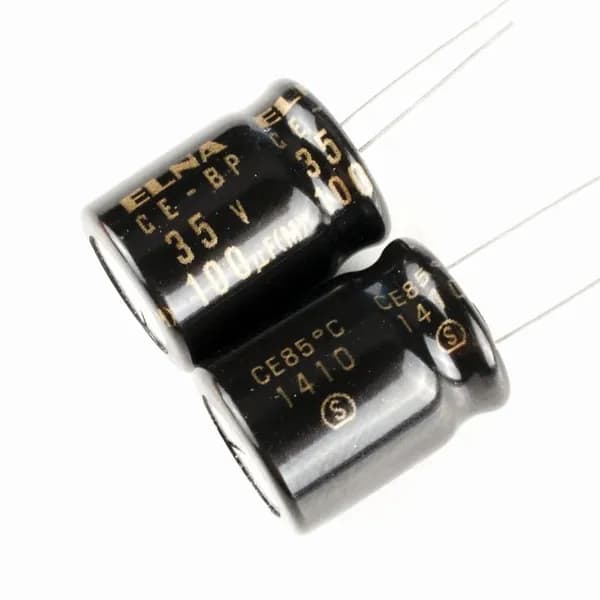 2 шт., ELNA Silmic II Аудио HIFI Конденсатор электролитический 35В-100мкФ (100uF-35V, 10x12мм)