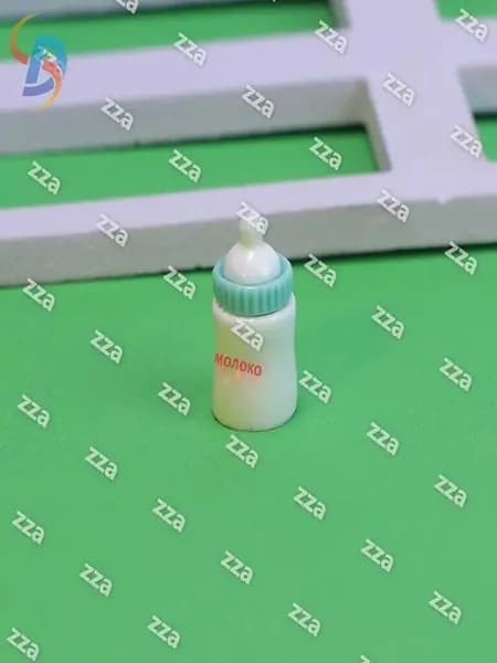 Мини-бутылочка из смолы молочного цвета для DIY-украшений, 2,5 см, глянцевая поверхность