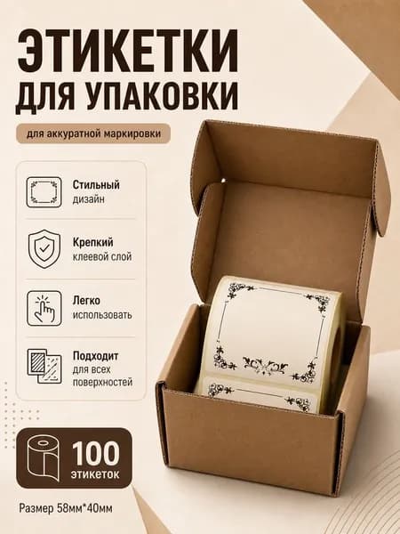 Этикетка для банок, бутылок, для контроля срока годности 5.8 x 4 см, 100 шт.