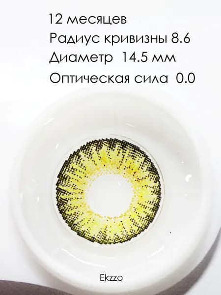 Frishka Цветные контактные линзы, 0.00, 8.6, 3 месяца