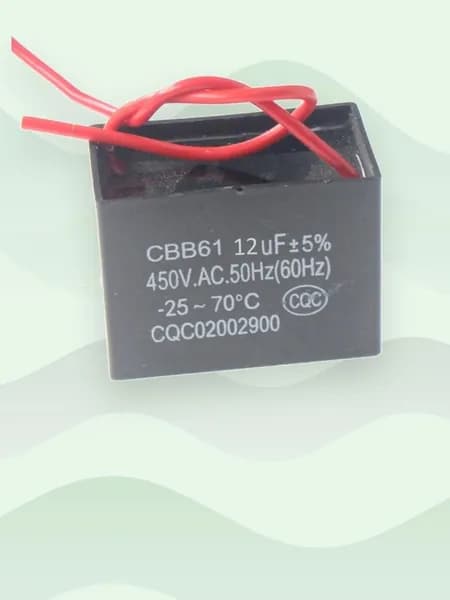 Конденсатор CBB61 450В 1-20 мкФ для вентиляторов, 12UF