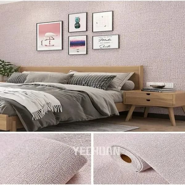 Самоклеящаяся 3D пенная ПВХ плитка лен чистый цвет 50см x 2.8/5м утолщенная настенная наклейка для ремонта и украшения дома