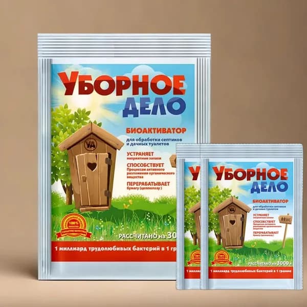 Биоактиватор "Уборное Дело", 75г, 3 пакета