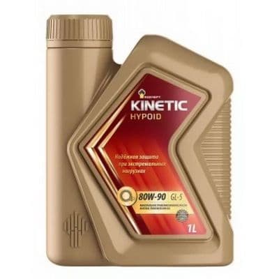 Трансмиссионное масло РОСНЕФТЬ (ROSNEFT) Kinetic Hypoid 80W-90, минеральное, 1 л