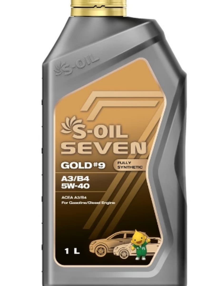 S-OIL SEVEN GOLD#9 A3/B4 5W-40 Масло моторное, Синтетическое, 1 л