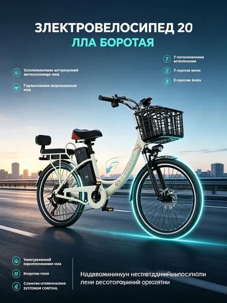 Электровелосипед, 200 Вт