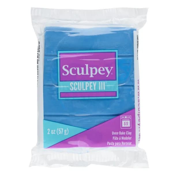 Полимерная глина Sculpey III 505 цвет бирюзовый 57 гр.
