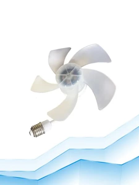 Потолочный светильник-вентилятор E27 140мм с LED лампой для спальни и кухни