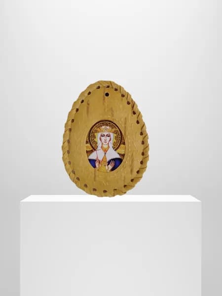 Иконка в бересте Людмила Чешская
