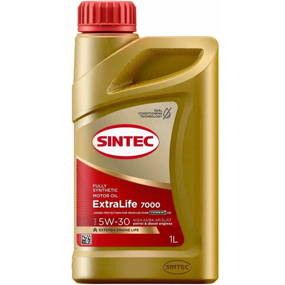 SINTEC Extralife 7000 SL/CF 5W-30 Масло моторное, Синтетическое, 1 л