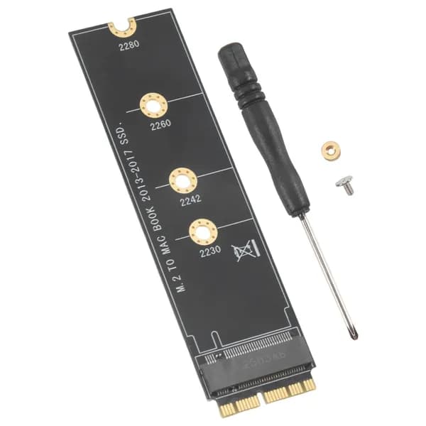 Карта адаптера M.2 NVME SSD совместим с Air Pro Retina 2013-2017 Комплект твердотельных накопителей / AHCI A1465 A1466 A1398 A1502