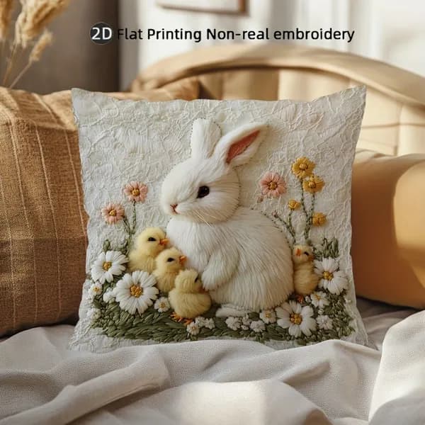 Наволочка декоративная 45x45 см 1 шт бежевый