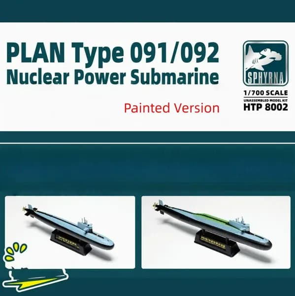 Flyhawk HTP8002 1/700 PLAN Type 091/092 Подводные лодки с ядерными источниками энергии Цветная версия