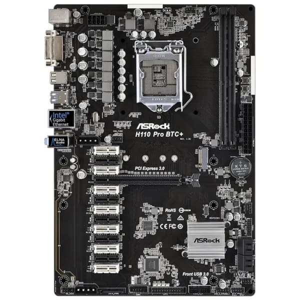 H110 PRO BTC+, LGA 1151, DDR3, Материнская плата