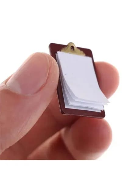 Аксессуары для дома кукол Mini Paper Clip Writing Splint