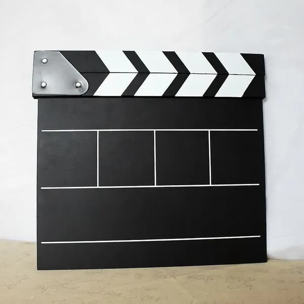 Деревянная режиссерская хлопушка для видеосъемок, кино и фотосессий, креативный реквизит с надписями для блогеров