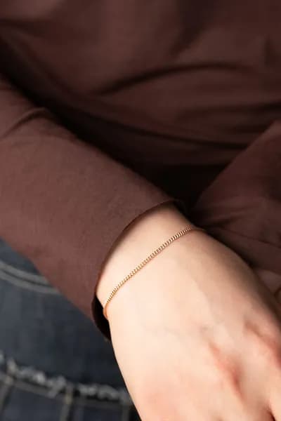 Azade Браслет Золото красное 585 пробы, плетение Панцирное