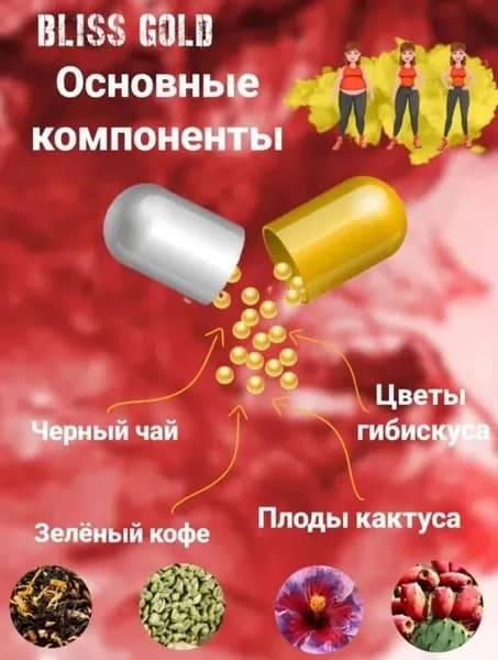 Bliss - капсулы для похудения таблетки для жиросжигания Блисс