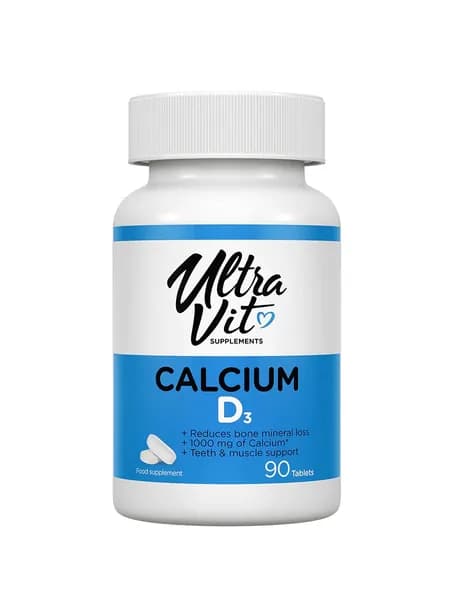 Ultravit Calcium D3, Кальций и витамин D3, 90 таблеток, Витаминно-минеральный комплекс для иммунитета, костей и зубов