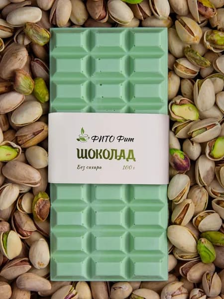 Шоколад фисташковый без сахара 100 г