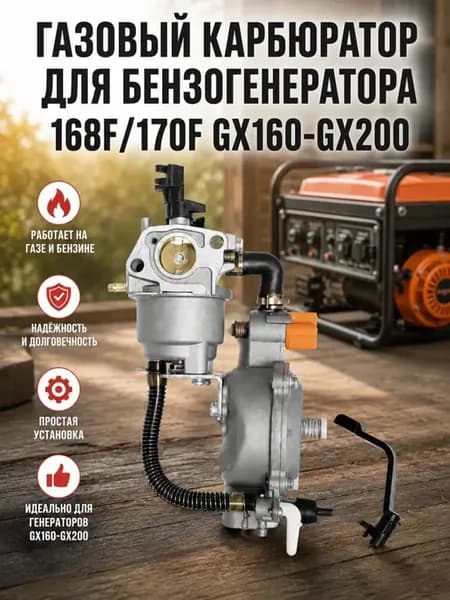 Газовый карбюратор для генератора