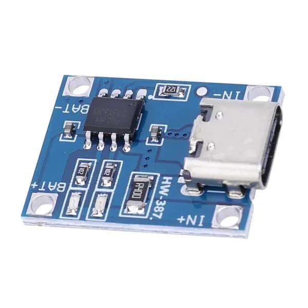 TP4056 5V 1A встроенная плата для зарядки аккумулятора c микрофоном USB -микронные две лампы