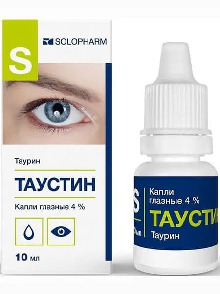Таустин, капли глазные 4%, 10мл