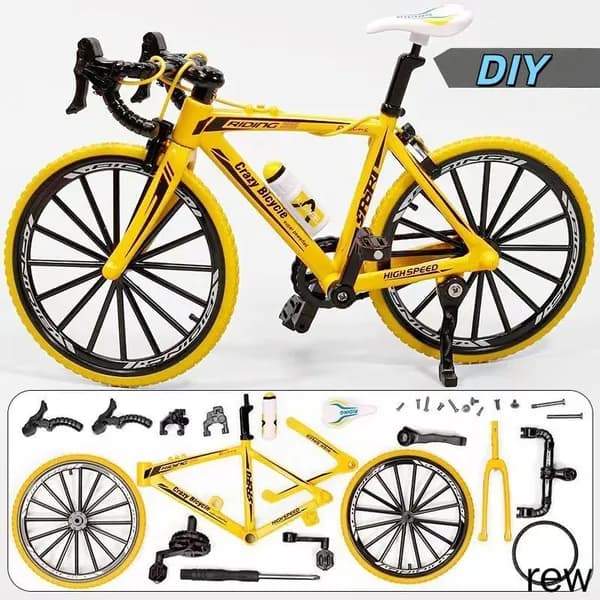 Модель велосипеда 1:8, реалистичная, с подвижными частями, для сборки DIY