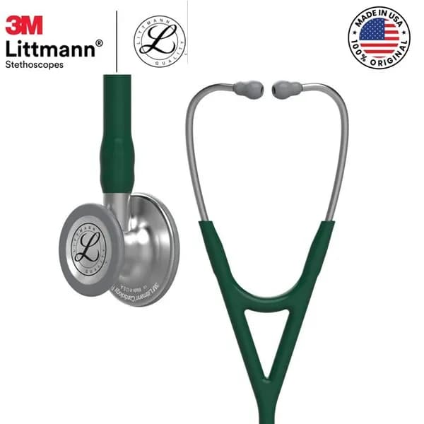 Стетоскоп 3M Littmann Cardiology IV 6155, 69 дюймов, зеленая трубка Hunter