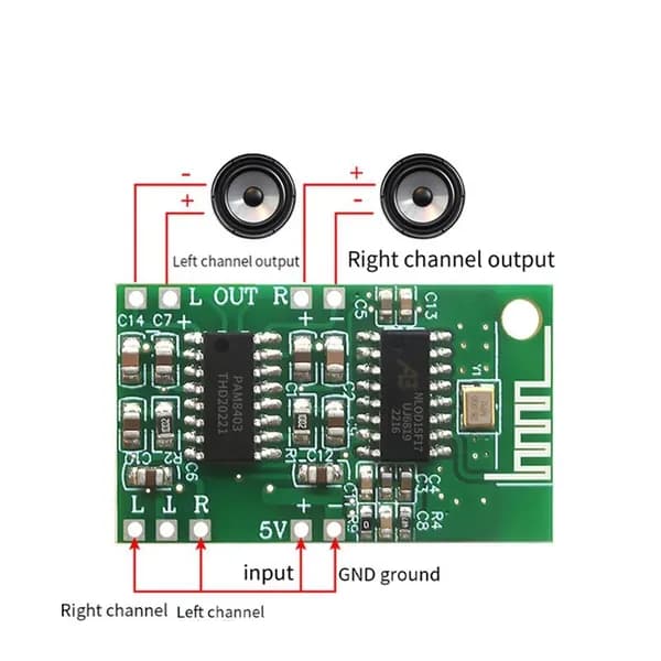 (F M A R) CA-8469 Плата усилителя Bluetooth 5 В PAM8403+CA-6928