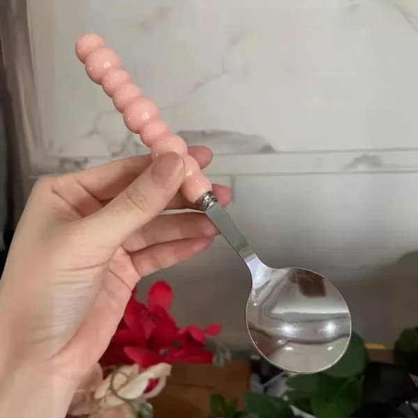 Ложка столовая розовый
