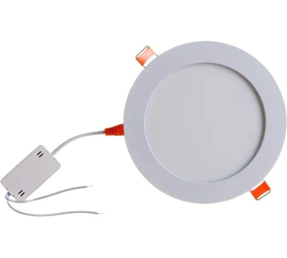 Светильник светодиодный ECOLA "Даунлайт" круг белый 9W 220V 4200K 145x20 / DRRV90ELC