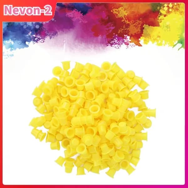 Чашки для татуировки, пластиковые, диспонсивные, для художников татуировки