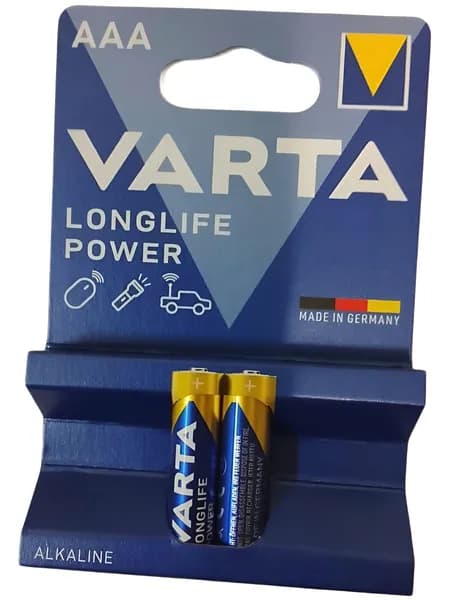 Батарейка (2шт) щелочная VARTA LR03 AAA LongLife Power 1.5В