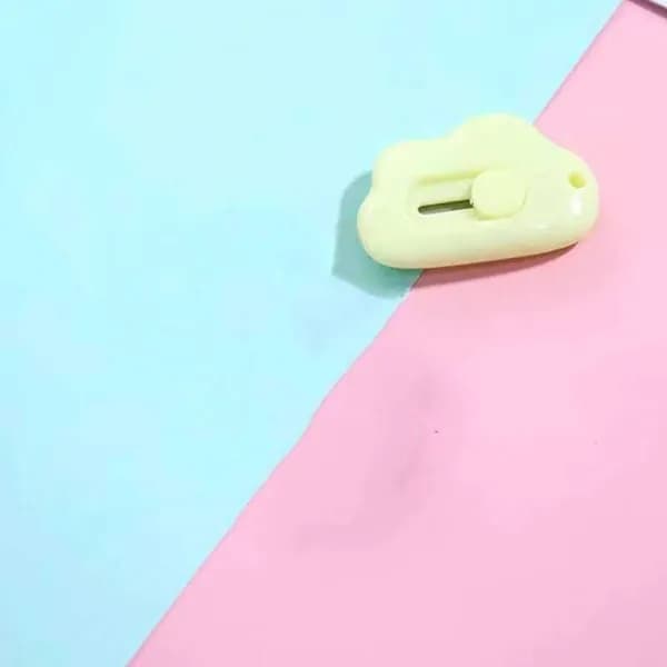 1 шт. Mini Pocket Cloud Art многофункциональный нож для резки бумаги, упаковки, сменным лезвием, канцелярский инструмент.