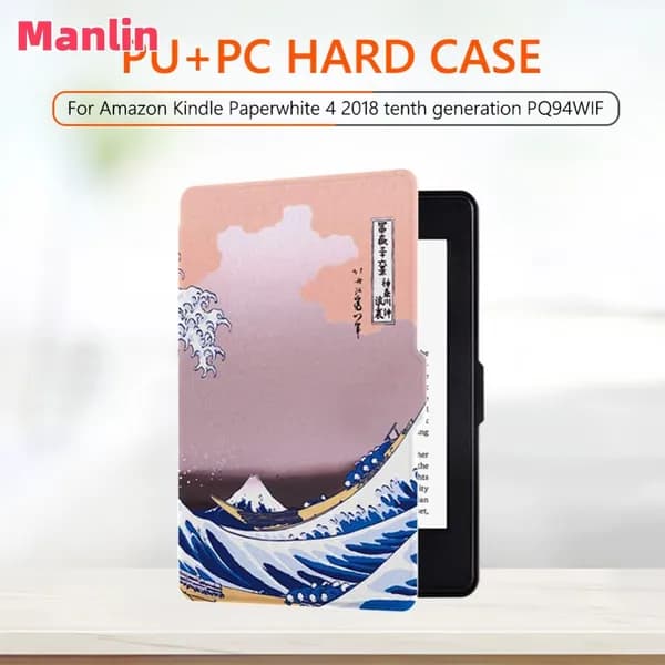 Чехол для Kindle Paperwhite 4 (2018) с матовой текстурой и подставкой