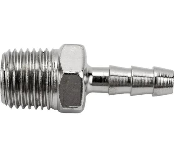 Штуцер елочка 6 мм - наружная резьба 1/4" Pegas pneumatic 4001