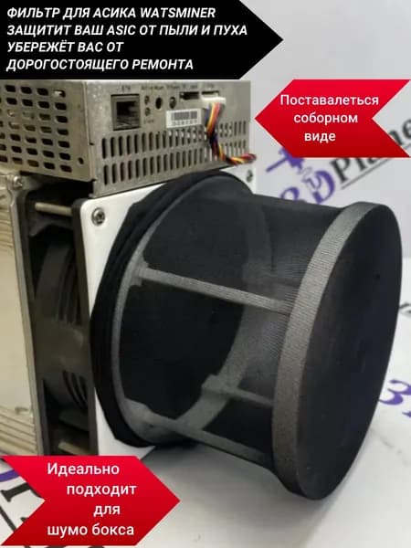 Фильтр длиной 100 мм от пыли и насекомых для асика watsminer для кулера 140мм